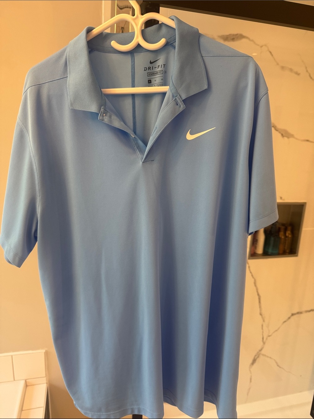 Nike Men’s Light Blue Dri-FIT Polo